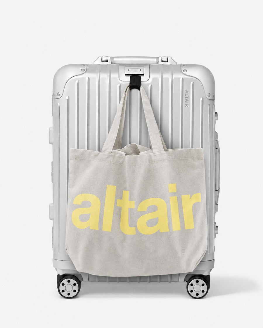 Valigia cabina ALTAIR Original argento con borsa da viaggio