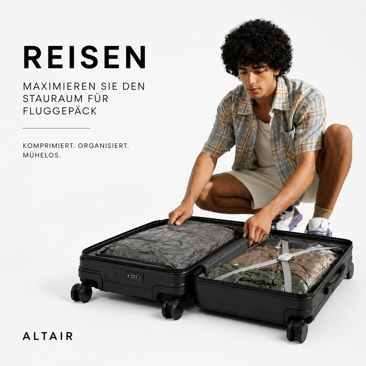 Altair Vakuumbeutel X3, Handpumpe im Einsatz